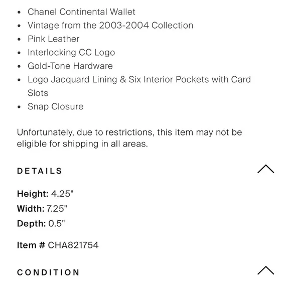 Chanel Continental wallet - Picture 2 of 11